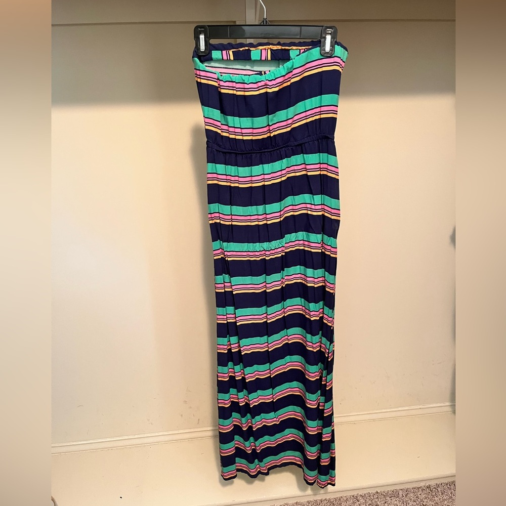 Splendid Multicolor Striped Dress with Pockets! - Picture 2 of 3
